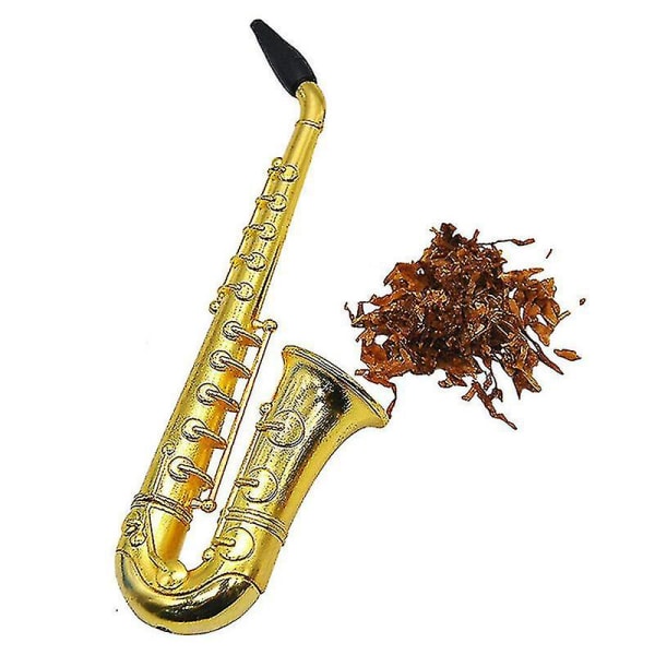 Mini Saxofon Form Rökrör Legering Bärbar Längd 97mm