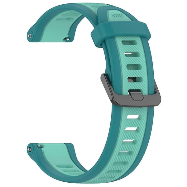 【BQ】22mm silikoninen kellonranneke Garmin Forerunner 255:lle Teal