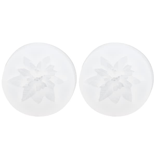2 STK Blomst Silikonform DIY Aromaterapi Stearinlys Gips Sjokoladekake Såpeform