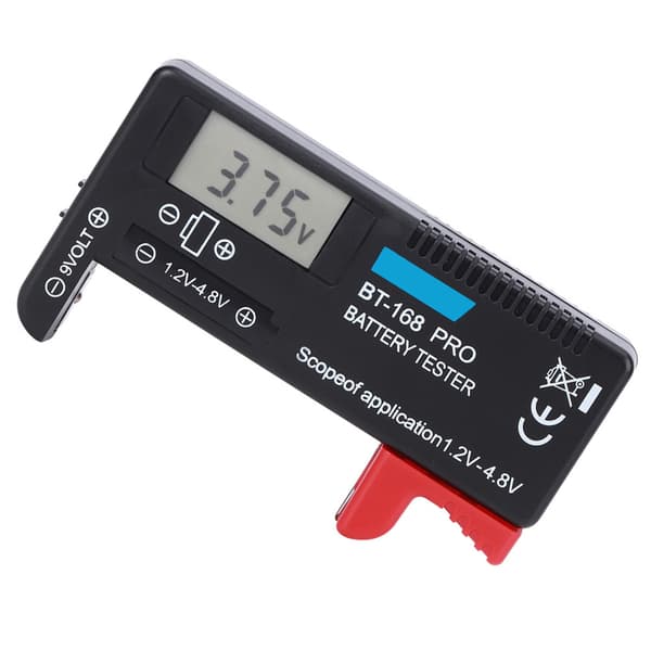 BT 168PRO Digital LCD Batteritester 1.2V til 4.8V Lille Knapcelle Batteritjekker