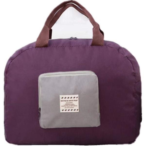 1 st Folding Flight Bag Resor Lätt Bagage Bag Tote Bag Vattentät förvaringsväska (blå) Purple