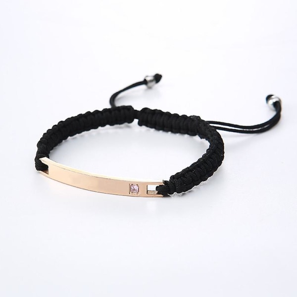 2pcs Stainless Steel Braided Leather Bracelet For Men Women Wrist Cuff Bracelet