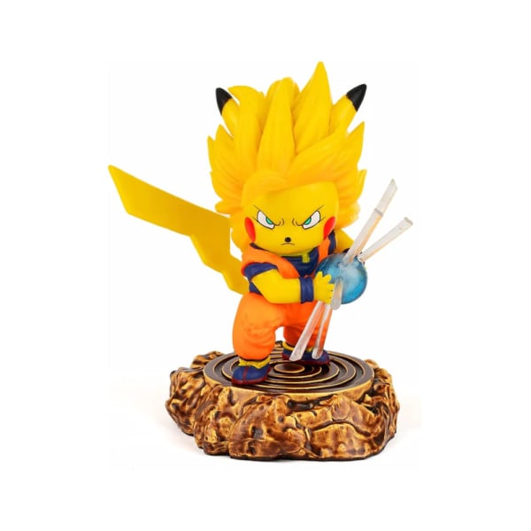 Pikachu Goku Figur GK Super Saiyan 3 ssj3 Collection Födelsedagspresenter PVC 4 tum