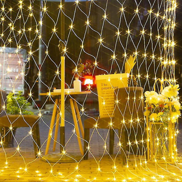 Net Lights Garden Mesh Lights 1.5*1.5m 96 Led Fairy Light Net Lights Warm White Net Lights For Holiday European