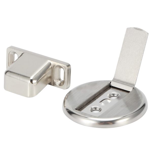 2 sæt børstet rustfrit stål magnetisk dørstopper holder tilbehør