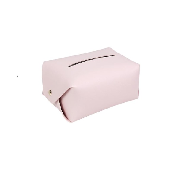 Bilbærende toilet Hjem Badeværelse Desktop Pumping Tissue Box Pvc Læder Stue Kreativ Sød Kreativ Enkelhed Engros 2004 Small-Pink