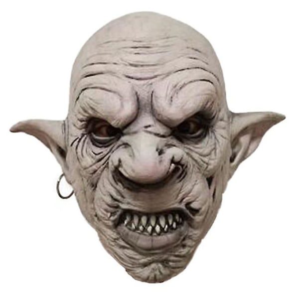 Ny Latex Halloween Huvudbonad Skräck Mutant Goblin Mask Prom