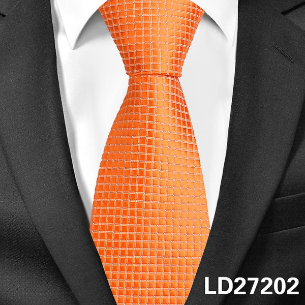 Klassiset ruudulliset solmiot miehille casual puvut solmio Gravatas Stripe Blue miesten solmiot yrityshäihin 8 cm leveät miesten solmiot LD27202