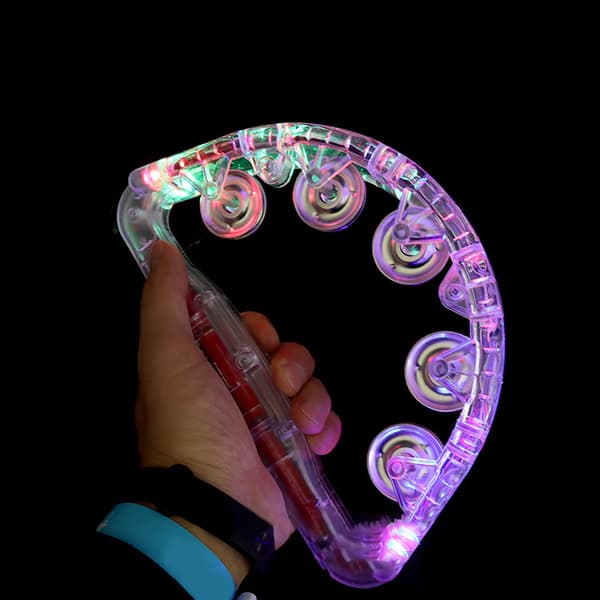 2. LED-musiikkitamburiini, vilkkuva käsi-lyömäsoitin