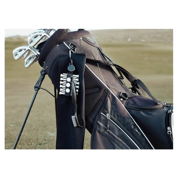 Golftillbehör Presentset-Golfhandduk,Golfklubbborste med spårrengöring
