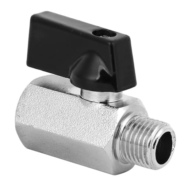 2 st Mini Abrasive Blasting Mässing Pneumatisk Kulventil Luftkompressortillbehör G1/4in
