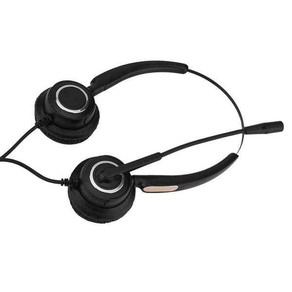 Let USB Call Center-headset med støjreducerende mikrofon