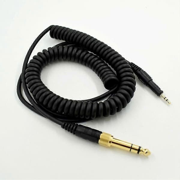 Audio-Technica ATH M50X/M40X Erstatningskabel - Bredt Lydfelt, Høj Renhed, 1.4m Længde, Sort