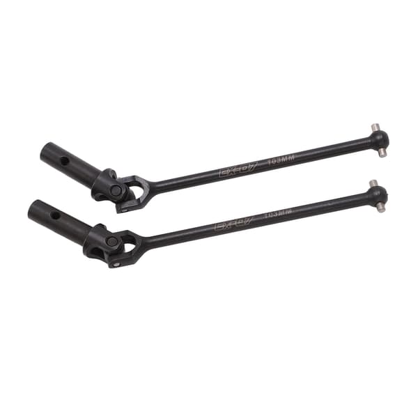 2 stk. Sort Høj Hårdhed RC Universal Front Drivaksel til ZD Racing 1/7