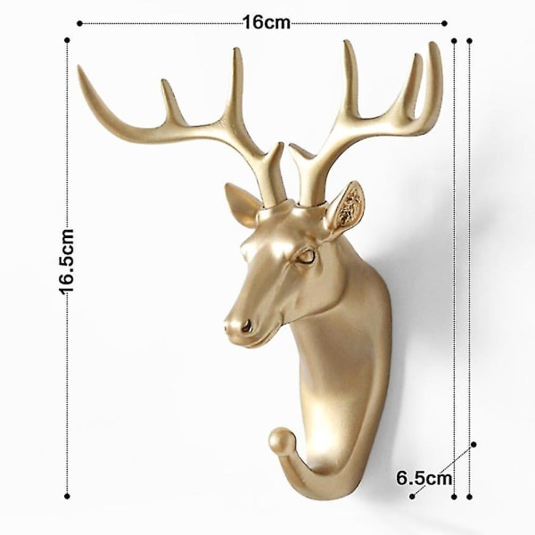 3d Resin Djur Hjorthuvud Konst Modell Hem Rum Vägghängande Dekor Förvaringshållare Modern Deer Head