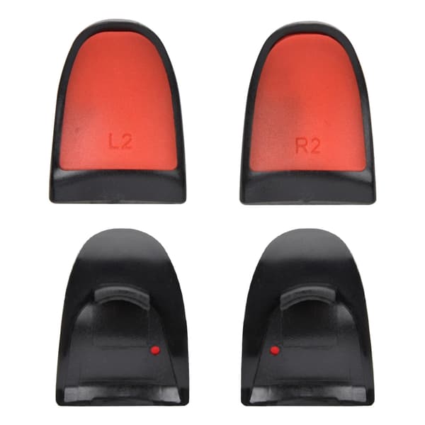 PS4 L2 R2 Förlängda Grepp Mjuka Kontroll Trigger Knappar Förlängning Röd