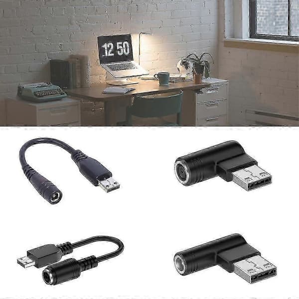 Strømkabel Msi USB-stik Han 3,5 mm DC-stik Opladerkabel til bærbar computer 7.4x5.0mm