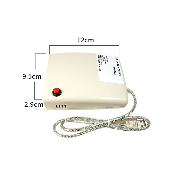 USB 2.0 Till 68 Pin Ata Pcmcia Flash Disk Minneskortläsare Adapter Converter