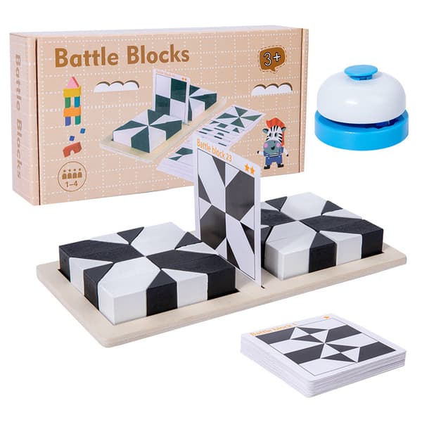 【BQ】Hidden Building Block Puzzle - Spatial Thinking Game for Kids - Interactive Family Board Game for Imagination Development