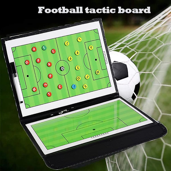 54 cm vikbar magnetisk taktiktavla Fotboll Coaching Tränare Taktiktavla Fotbollsspel Fotboll Träningstaktik Urklipp Hot football