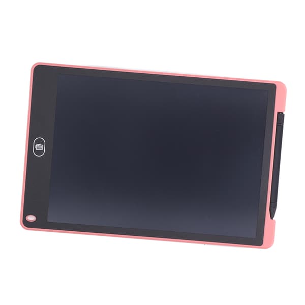 12 tums LCD-skrivplatta för barn, elektronisk ritbräda, 40MAH batteri, rosa
