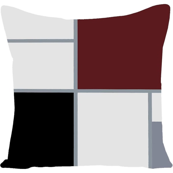 Musta viininpunainen geometrinen koristeellinen tyynynpäällinen set