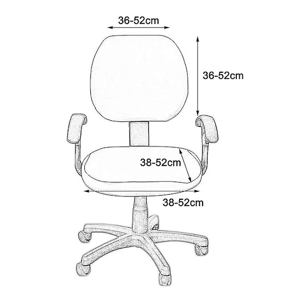 Split Elastic Chair Cover-barock