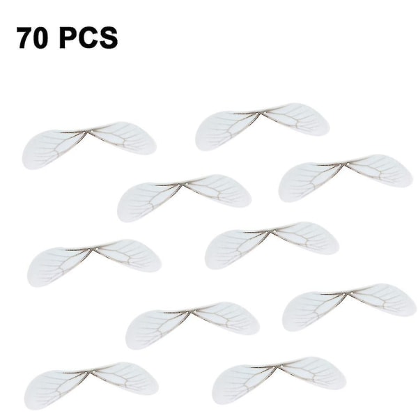 70 Pair Dragonfly Wing Charms Artificial Butterfly Wings Charms Craft Wing Earring Charms For Women Earrings Pendant Jewelry