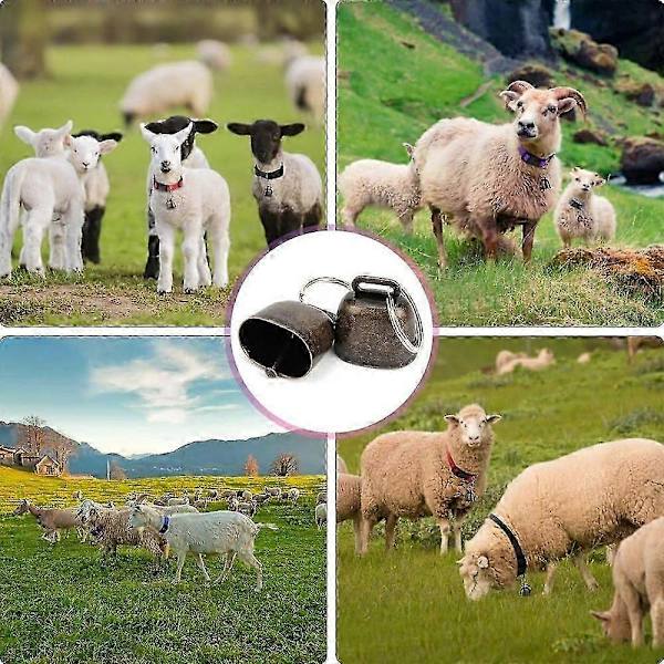 【BQ】5-pack Goat Collars (with Bells), Compatible with Small Pets, Sheep, and Cattle