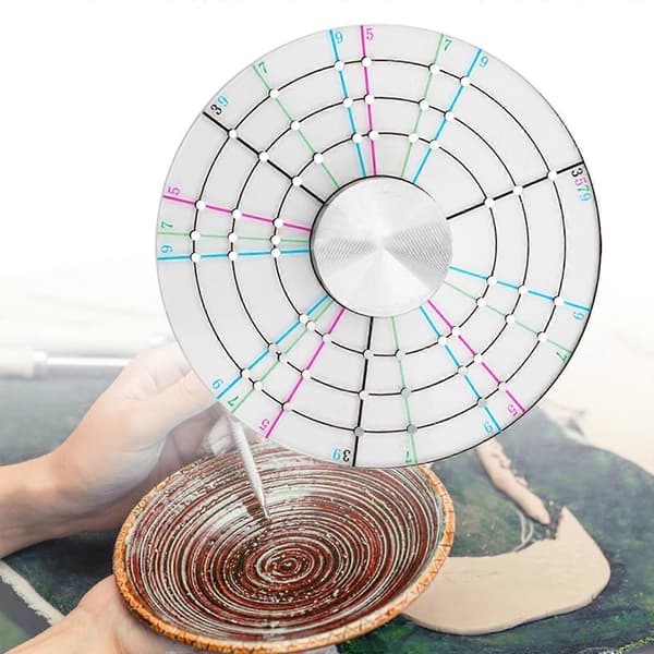 【BQ】Ceramic Round Divider Clay Tool Ceramic Tool Template Tool Pottery Art Tool Even Dividing Art Tool Pottery Tool color