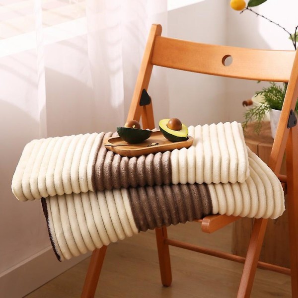 Populære japanske flanneltæpper Tykkede varme lagner Kontortæpper Sovesal lurtæpper Gave Engros 120*200cm Mi Ka stribe 120*200cm Mi Ka stripe