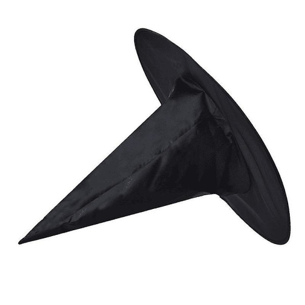 Häxor Häxa Hatt Cap Finklänning Halloween Party Cosplay Kostym Prop Black