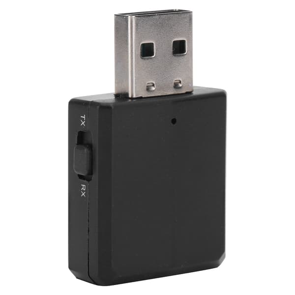 Bluetooth5.0 lydmottaker sender USB lydkort 3 I 1 AUX RCA 3.5MM Jack Adapter svart