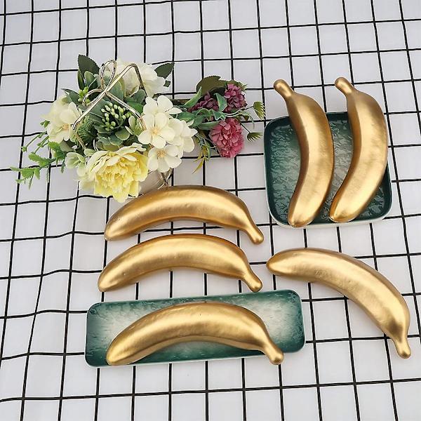 1/2/3/5 2st kemiskt simulerade frukter för heminredning - Golden Banana 1 Pc
