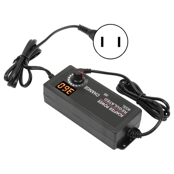 3‑24v3a Justerbar Reguleret Adapter 72W DC Strømregulator Adapter AC110~240V US Stik