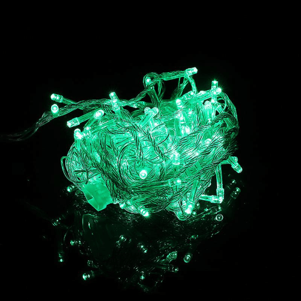 Gypsophila String Lights Julelys Bryllup String Lights Feriedekorasjon Green 10M-100LED