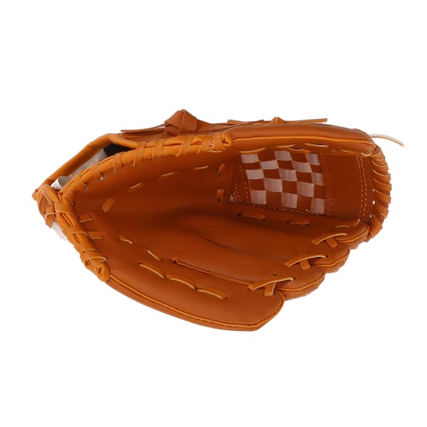 Brune PVC baseballhandsker til børn og voksne 10,5 tommer Pitcher Mitt til udendørs træning