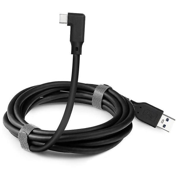 VR-datakaapeli kyynärpää Type-c datakaapeli Usb3.1 Gen 2 kaksoisurosvideoprojektiokaapeli 20 Vr mobiilipelikaapeli PQ099Black 3M