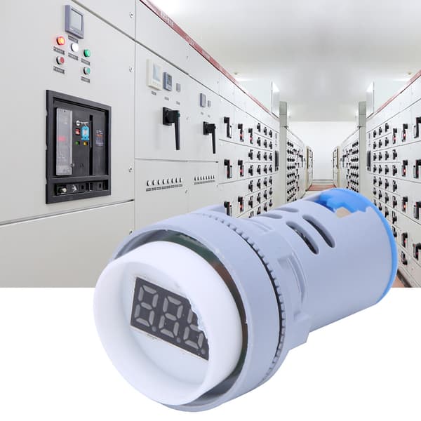 AD16-22DS LED Indikatorlys Digitalt Display Voltmeter AC 60V-500V Spenningsmåler Blå
