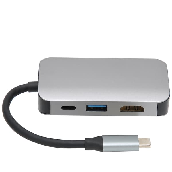 4 i 1 Type-C Docking Station Type-C til HD Multimedie Interface/PD/USB/VGA Adapter