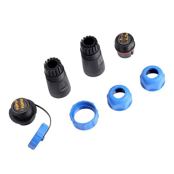 SP21 IP68 4-pin vanntett luftfartsplugg inline-kontaktkabel