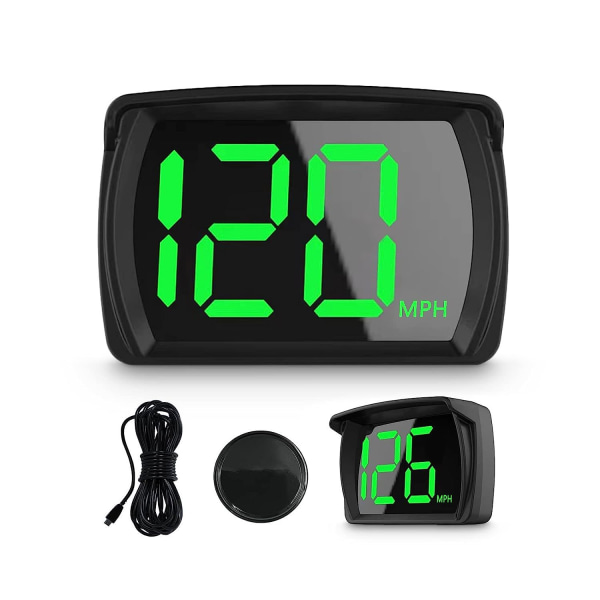 Led Digital Speedometer For Bil, Bil Digital Speed ​​Mph Universal Usb Plug