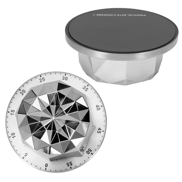 Magnetisk Mekanisk Timer Rustfritt Stål Matlaging Baking Nedtelling Påminnelse