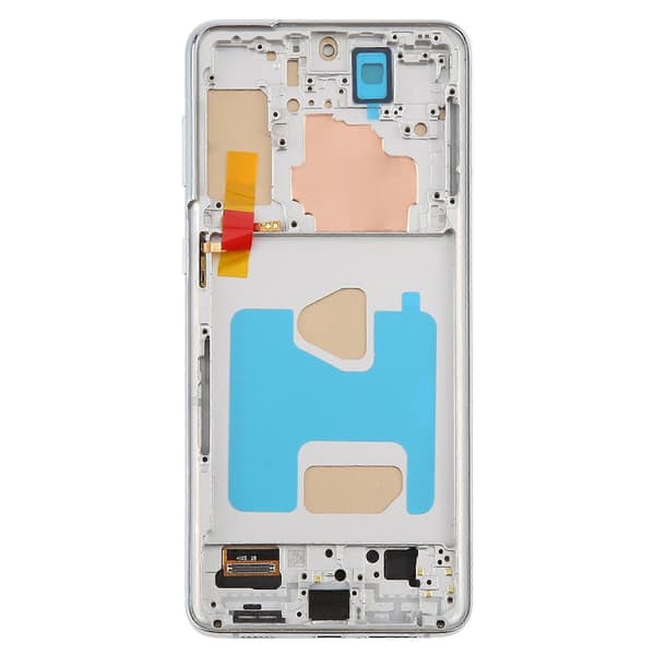 【BQ】För Samsung Galaxy S21+ SM-G996B 6,58 tums TFT LCD-skärm Digitizer komplett montering med ram, stöder inte fingeravtrycksidentifiering Silver