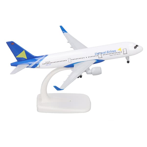 Flymodel 18,4x16,7 cm Legering Robust Flymodel Legetøj med Landingsstel til Samling Dekoration