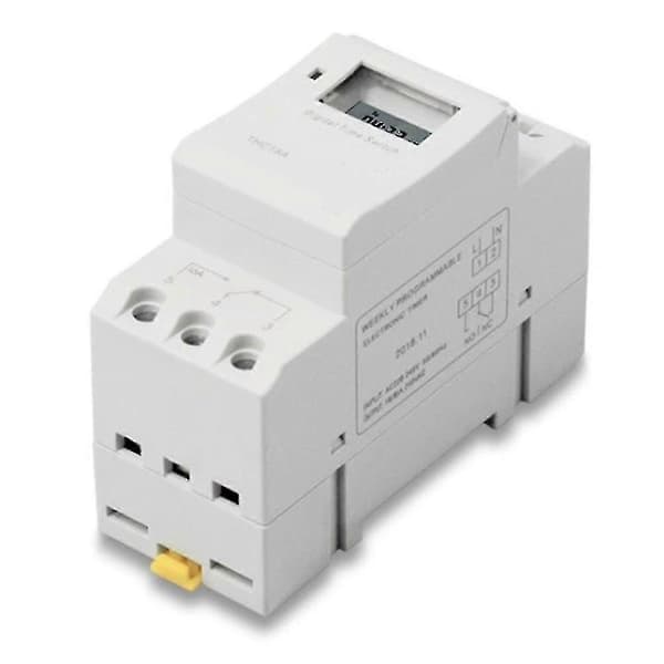 Elektronisk ugentlig 7 dages programmerbar digital industriel tidsafbryder relæ timer kontrol AC 220v 16