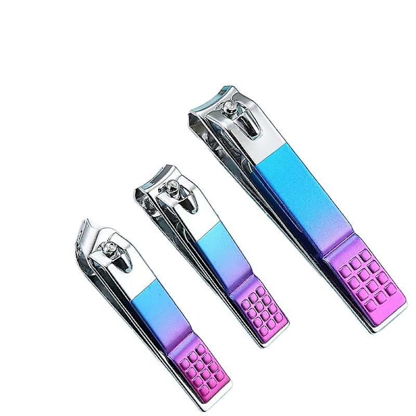 Gradient Nail Clipper Nagel Clipper Nagel Clipper Set 3 delar Nail Art Tool Set Partihandel Yangjiang Beauty Tool Boxed
