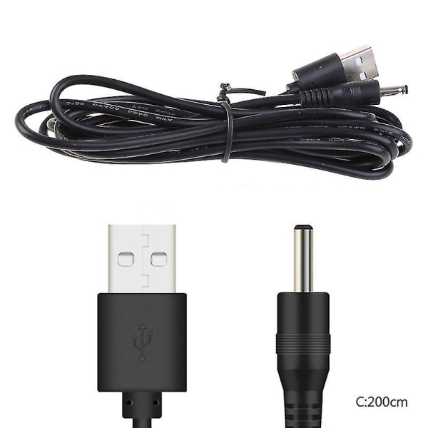 USB To Dc 3.5v Laddkabel Byte till Foreo Luna/luna 2/mini/mini 2/go/luxe Ansiktsrengöring USB laddarsladd 100cm 2m 2m