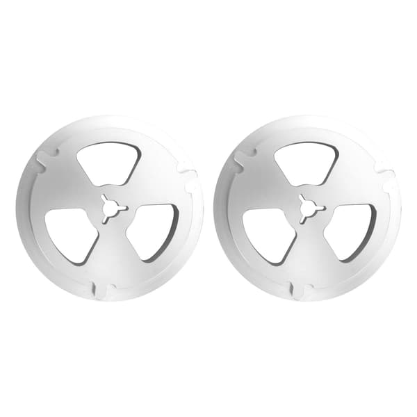 1 par 1/4 tomme NAB-nav optisk akseladapter aluminium poleret base spole til spole båndåbner til Studer ReVox til DENON sølv
