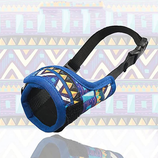S-l Anti-bitt kjæledyr Hunde Munnkurv Justerbart Hunde Munndeksel For Middels Store Hunder Lang Munn Munnkurv Labrador Corgi Husky Hound Blue S